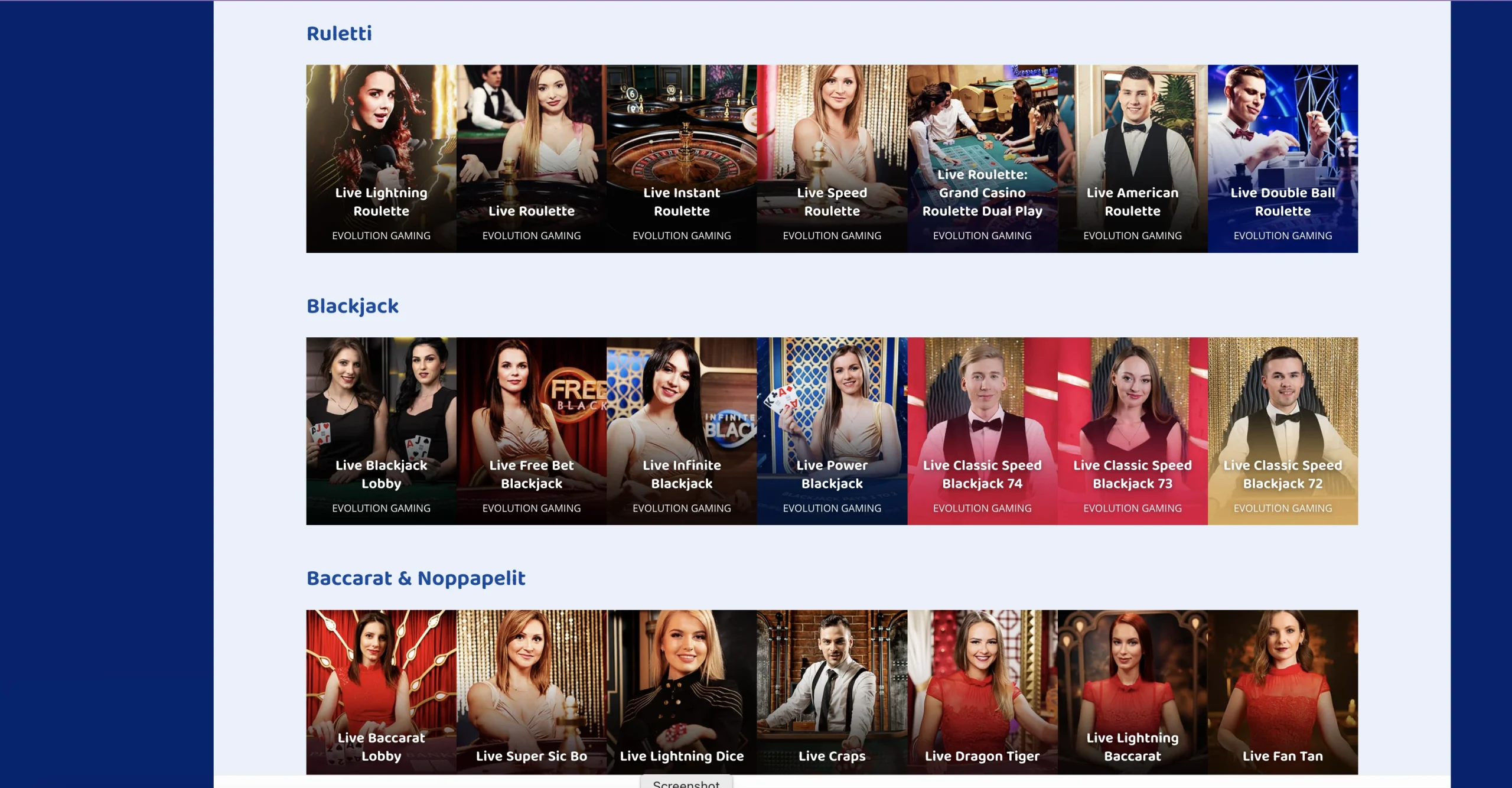 Casinobud Games