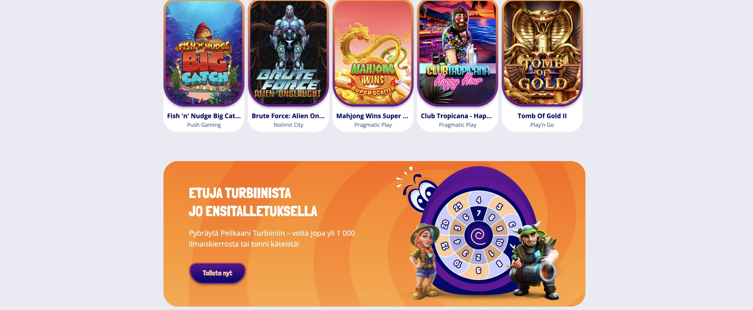 pelikaani kaino bonus